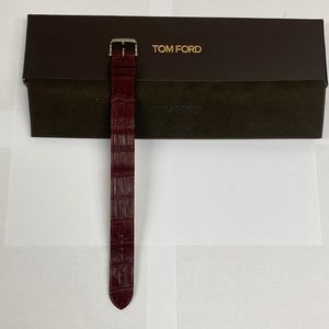 Tom Ford Alligator Watch Strap - Cabernet